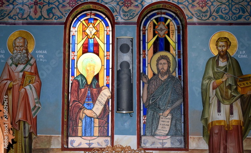 glass window from a Greek church © Panos