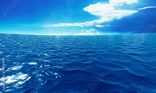 sea and blue sky for background