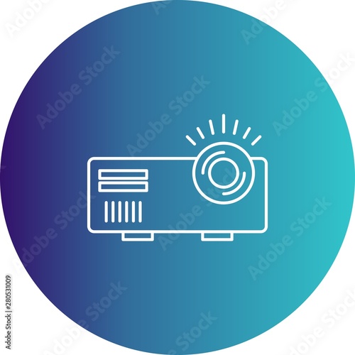 Movie maker icon for your project