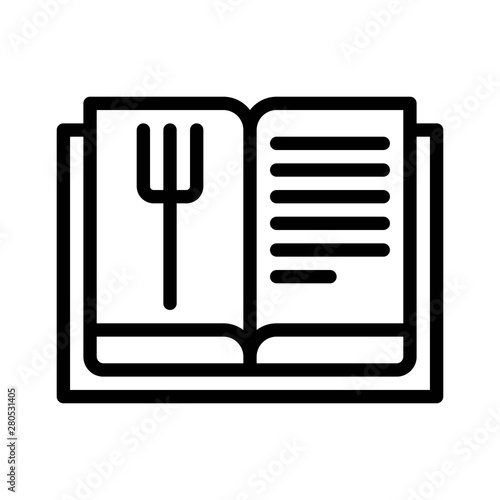 menu, restaurant and gastronomy related editable outline icon