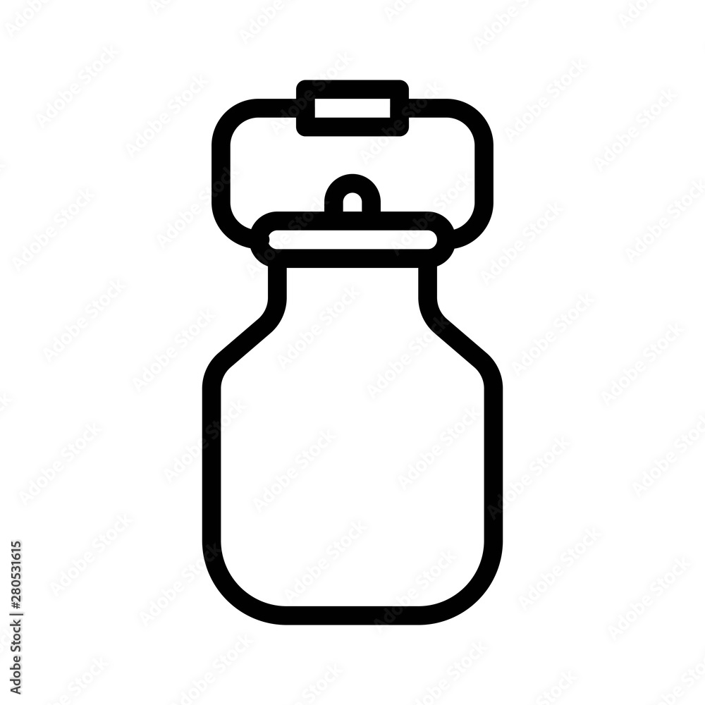 Milk pot.restaurant or kitchen utensil related. editable outline icon Milk pot.restaurant or kitchen utensil related. editable outline icon