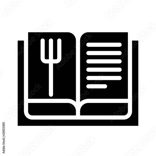 menu, restaurant and gastronomy related solid black icon.