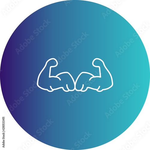 Body builder icon for your project