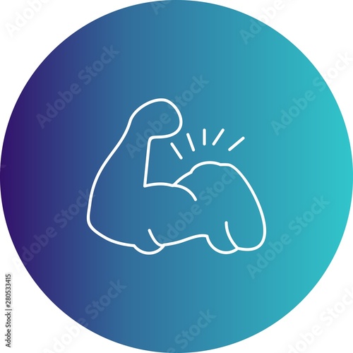 Body builder icon for your project