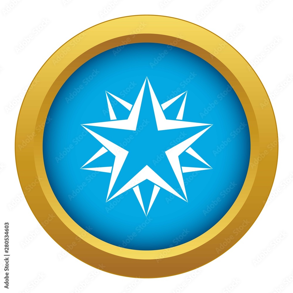 Star icon blue vector isolated on white background for any design Star icon blue vector isolated on white background for any design