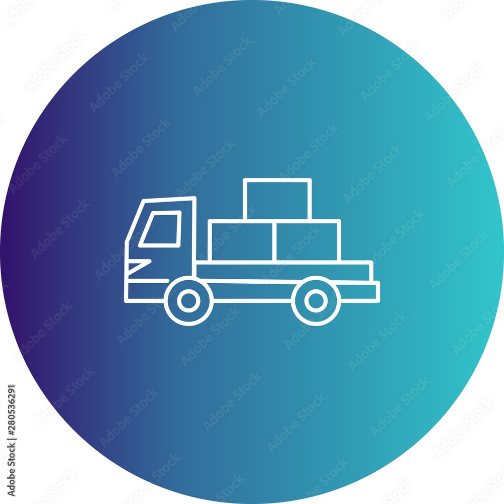 Transport Truck icon for your project Transport Truck icon for your project
