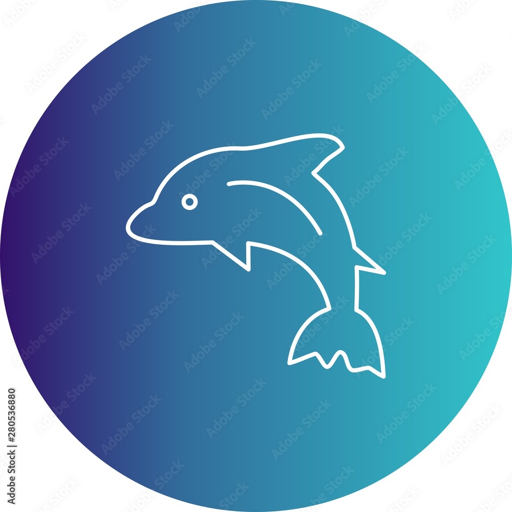 Fototapeta premium Dolphin icon for your project