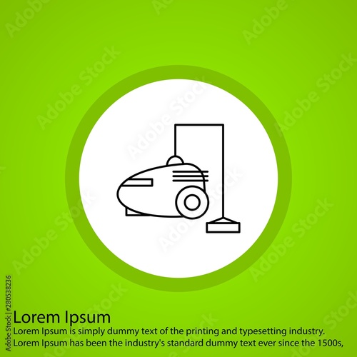 Vaccum cleaner icon for your project