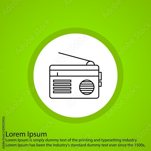 Radio icon for your project