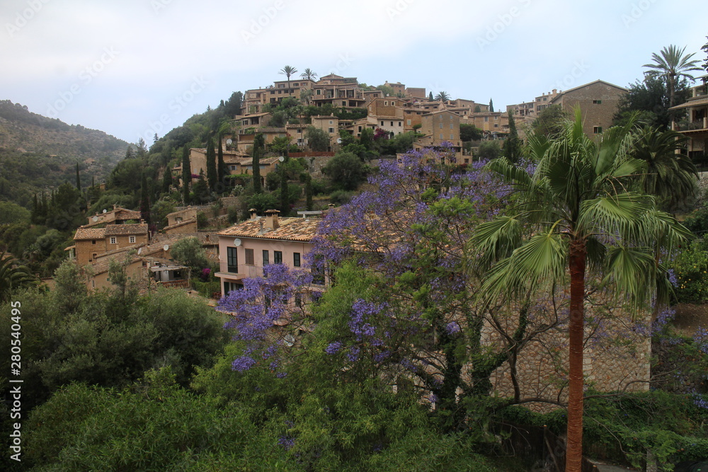 View to Valldemossa, West Coast, Mallorca, Spain