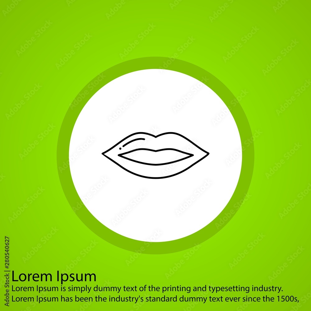 Obraz premium Lips icon for your project