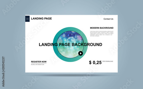 Website template for websites, or apps. minimal modern. Eps 10