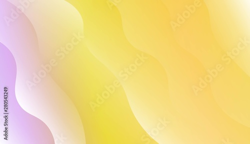 Template Background With Wave Geometric Shape. For Design, Presentation, Business. Vector Illustration with Color Gradient.