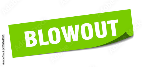 blowout sticker. blowout square isolated sign. blowout