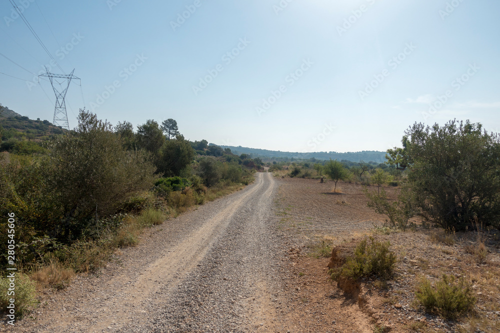 The august road between Sant mateu and Tortosa