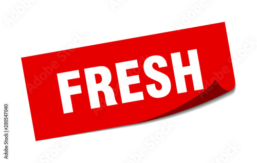 fresh sticker. fresh square isolated sign. fresh