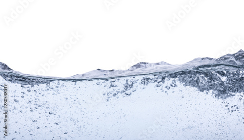 Texture of water on a transparent or white background.