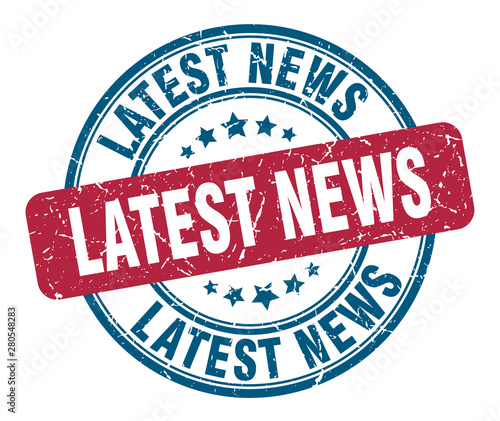 latest news stamp. latest news round grunge sign. latest news