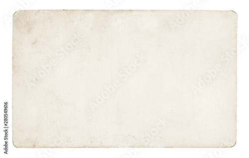 Vintage paper background isolated - (clipping path included) 