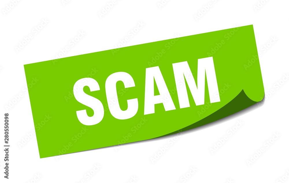 Fototapeta premium scam sticker. scam square isolated sign. scam