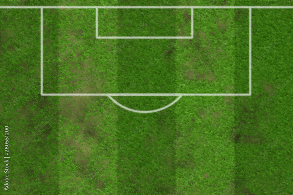 Obraz premium Football Grass and Field