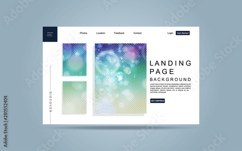 Website template for websites, or apps. minimal modern. Eps 10