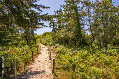 Chemin de randonnées à la pointe de Mousterlin dans le Finistère