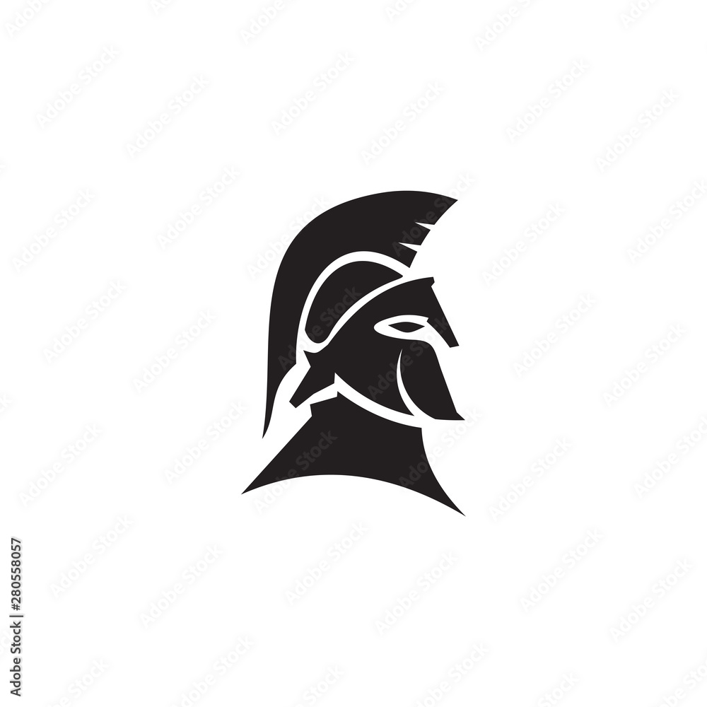 Spartan logo design vector template Stock Vector | Adobe Stock