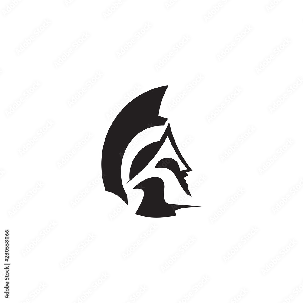 Spartan logo design vector template Spartan logo design vector template