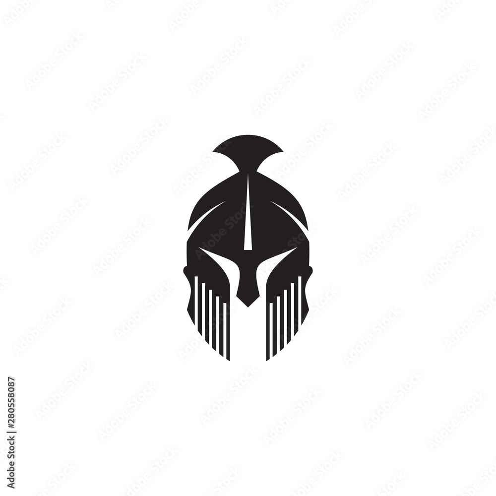 Obraz premium Spartan logo design vector template