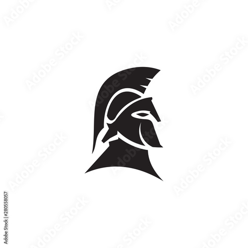 Spartan logo design vector template