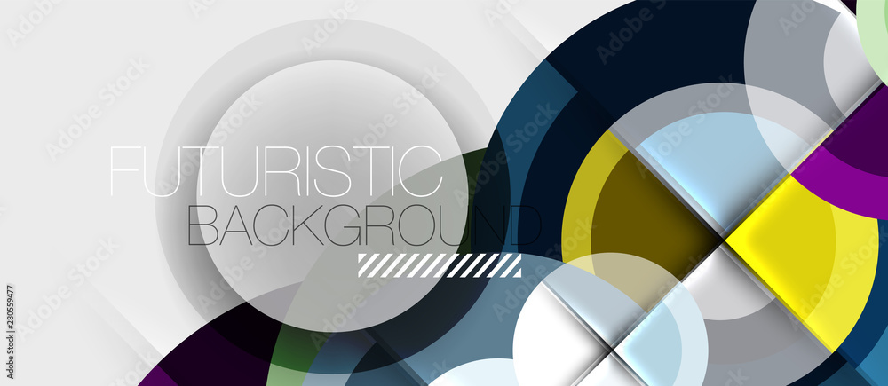 Geometric design abstract background - circles Geometric design abstract background - circles