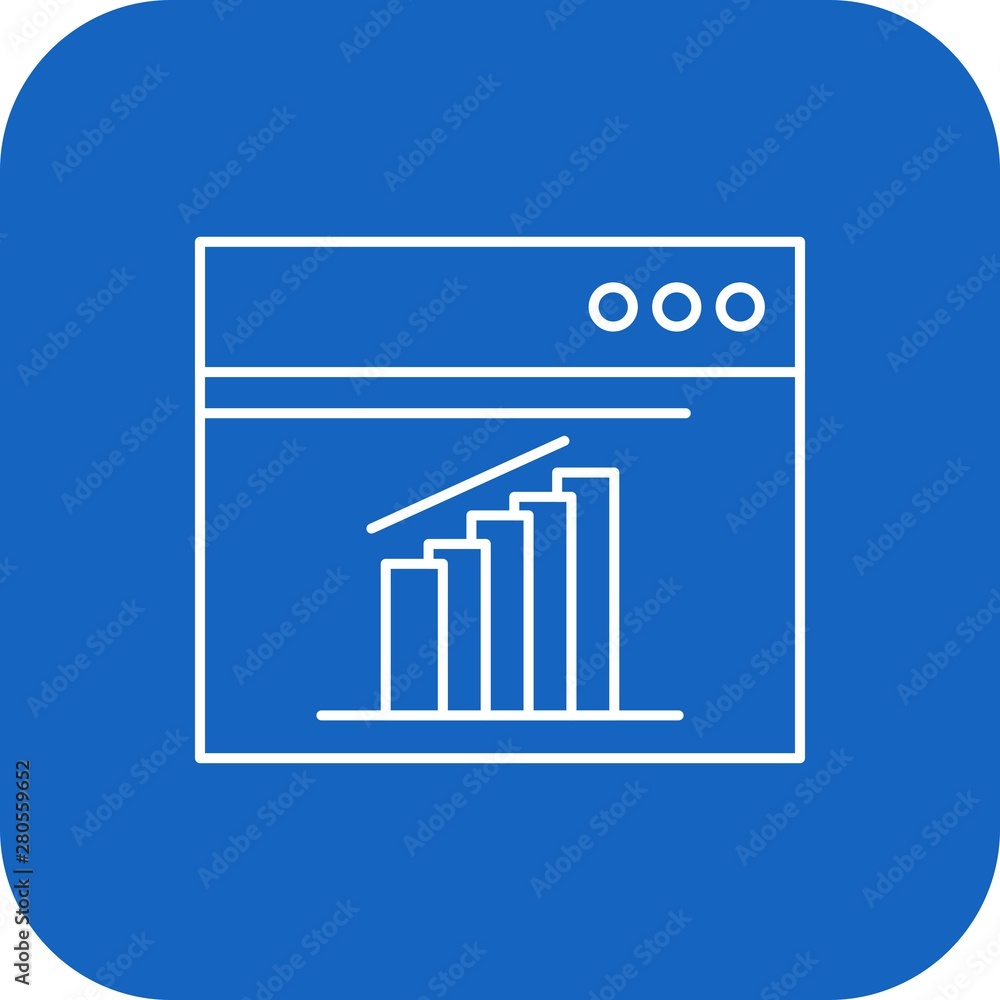 Obraz premium Marketing Page icon for your project