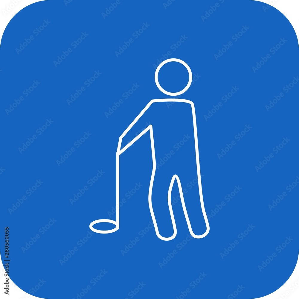 Golf Player icon for your project Golf Player icon for your project