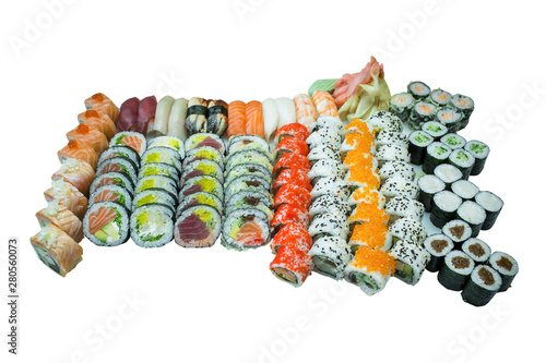 Zestaw Sushi - duży kolorowy, różne smaki.