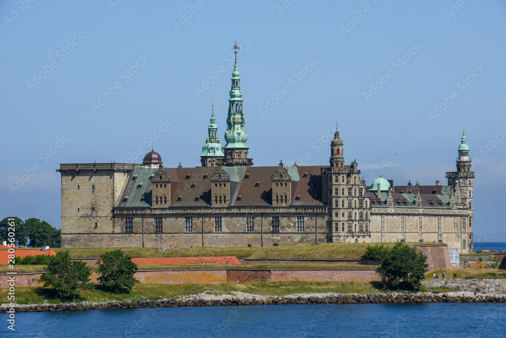 Obraz premium Kronborg castle at Helsingor on Denmark