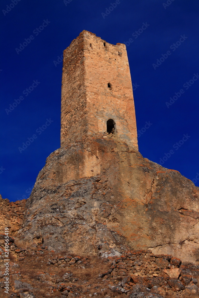Caucasus. Kurtat Gorge. Battle towers.
