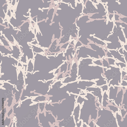 Urban UFO camouflage of various shades of pink, violet and beige colors