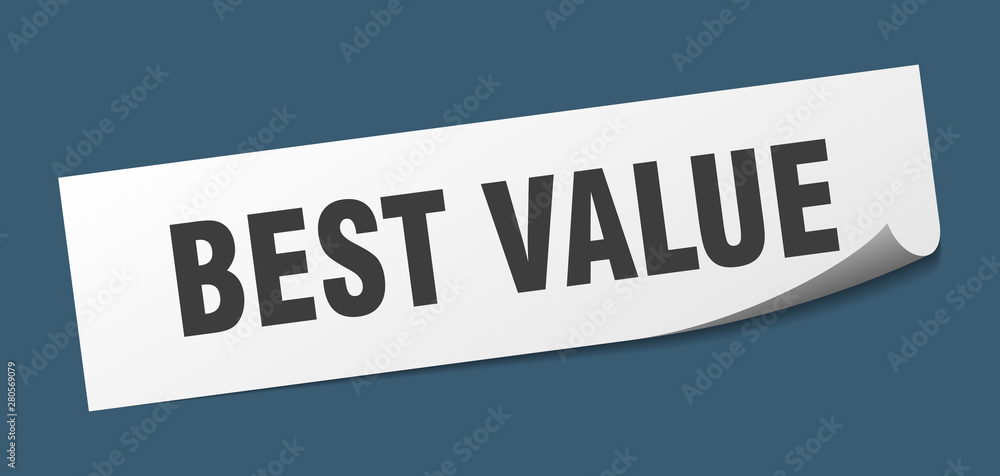 best value sticker. best value square isolated sign. best value