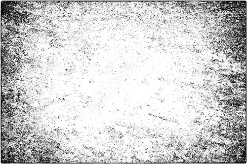 Grunge background black and white. Vector texture of scratches, chips, cracks. Monochrome gloomy pattern of the old surface.