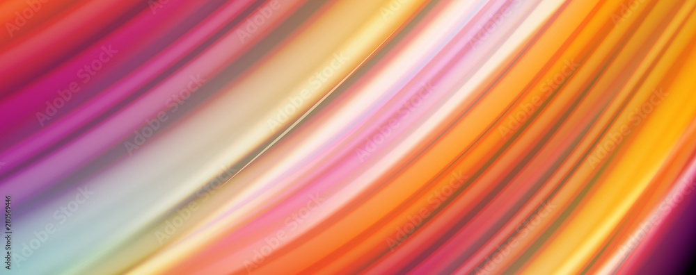 Abstract wave lines fluid rainbow style color stripes on black background. Artistic illustration for presentation, app wallpaper, banner or poster Abstract wave lines fluid rainbow style color stripes on black background. Artistic illustration for presentation, app wallpaper, banner or poster
