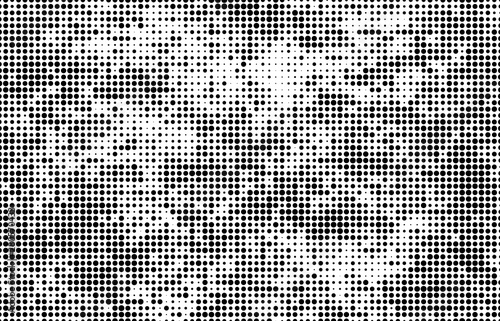 Abstract vector black and white halftone.