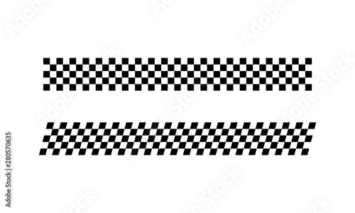 Racing flag Design Template. Race flag Design Vector. Speed Flag Simple Design Illustration Vector. photo