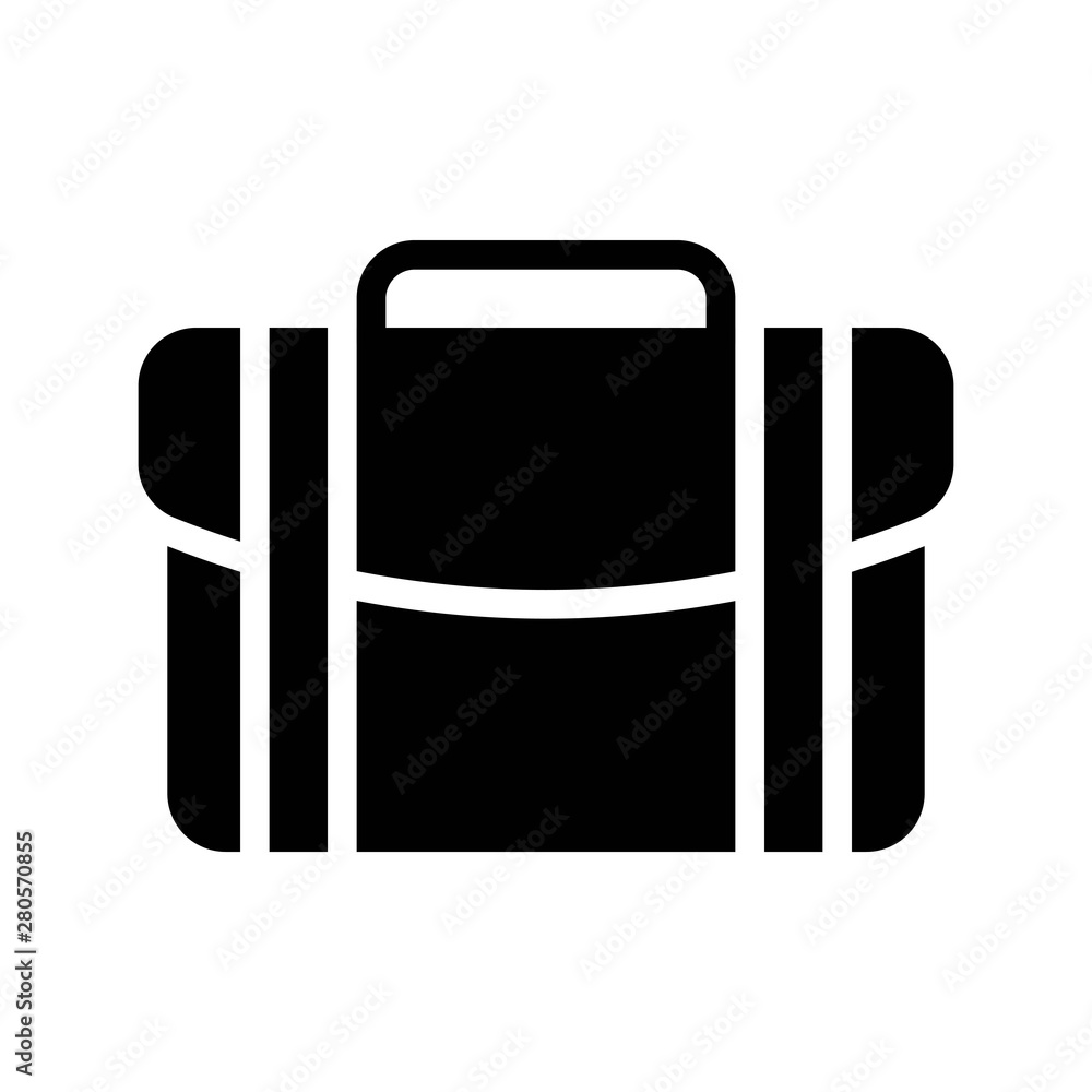 Handbag vector illustration, Baggage solid style icon Handbag vector illustration, Baggage solid style icon