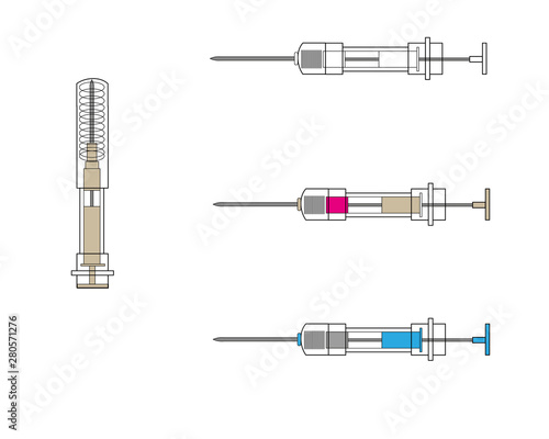 Medical syringe for hormone therapy