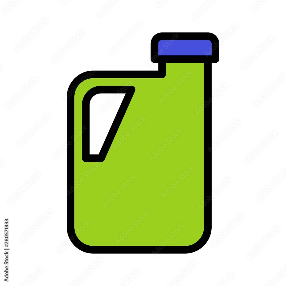 Gallon vector, filled style editable outline icon Gallon vector, filled style editable outline icon