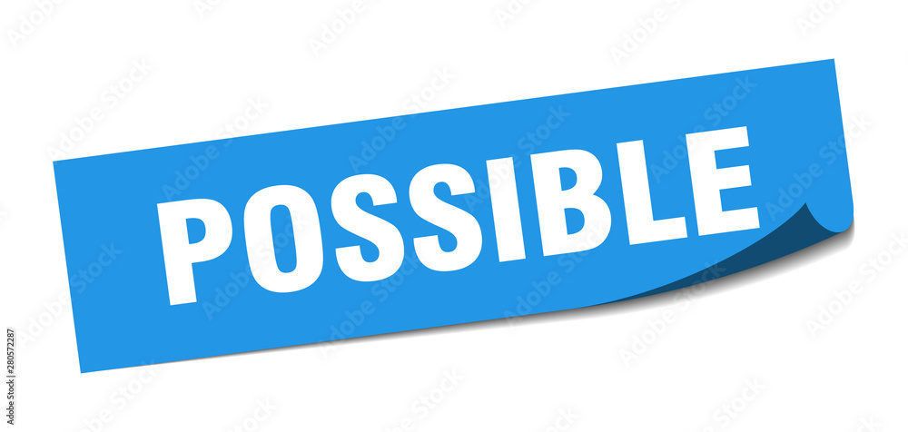 possible sticker. possible square isolated sign. possible possible sticker. possible square isolated sign. possible