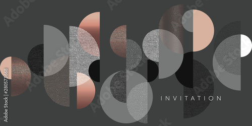 Horizontal elegant geometric header template
