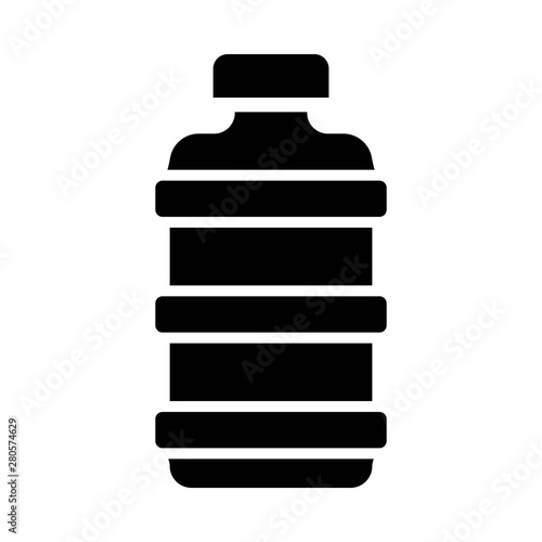 Cooking oil vector, grocery store related solid style icon