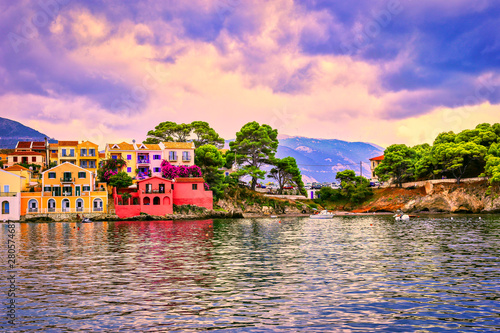 Assos village on Kefalonia island, Greece